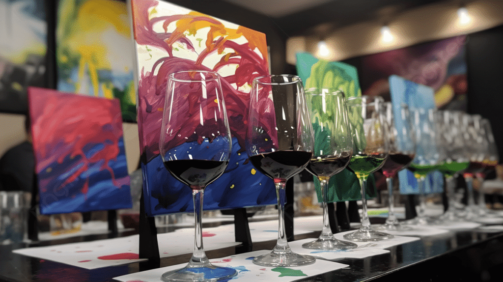 pngtree wine painting class at scott s wine picture image 3187542